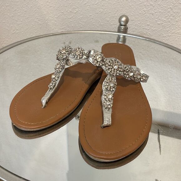 Zoey Rhinestone  sandals size 8 - Picture 3 of 7